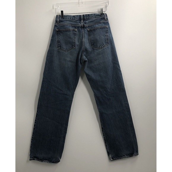 Cremieux Relaxed Denim Jeans Mens 30/32 x 29.5 Straight Blue Distressed *FLAW - Picture 2 of 12